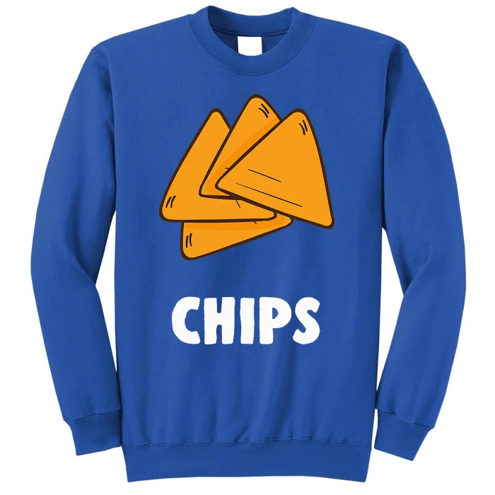 Couple Matching Halloween Costumes Chips Tall Sweatshirt