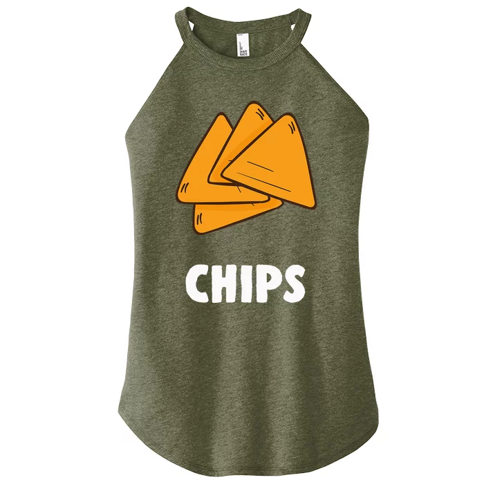 Couple Matching Halloween Costumes Chips Women’s Perfect Tri Rocker Tank