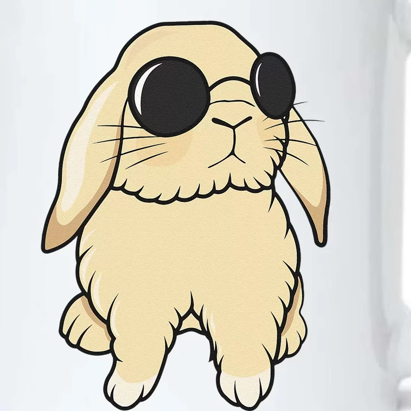 Cute Mini Holland Lop Bunny Rabbit Lover Sunglasses Easter Black Color Changing Mug