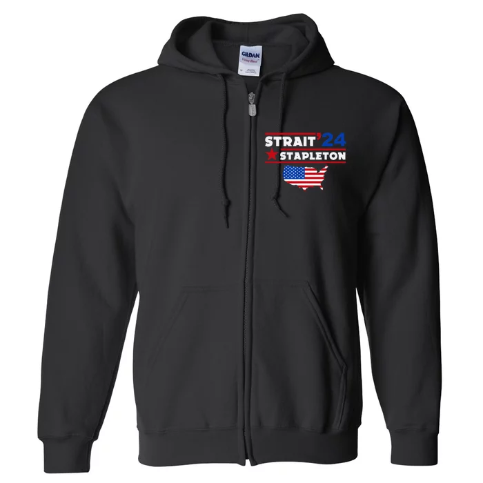 Country Music Icons American Flag Patriotic Concert Full Zip Hoodie