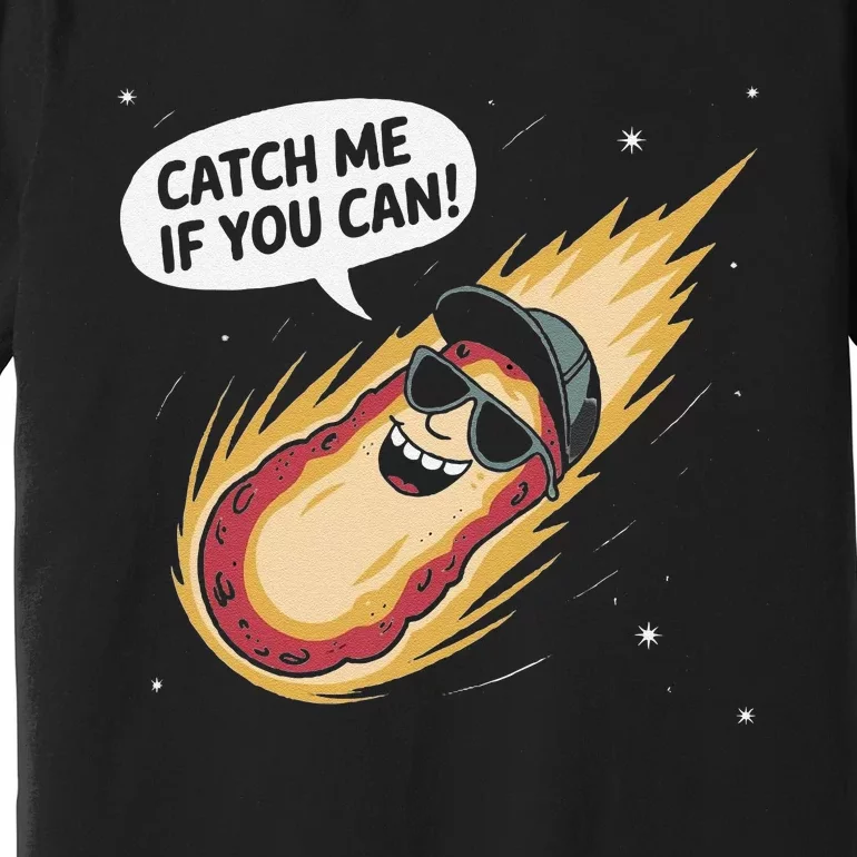 Catch Me If You Can Funny Astronomy Meteor Premium T-Shirt