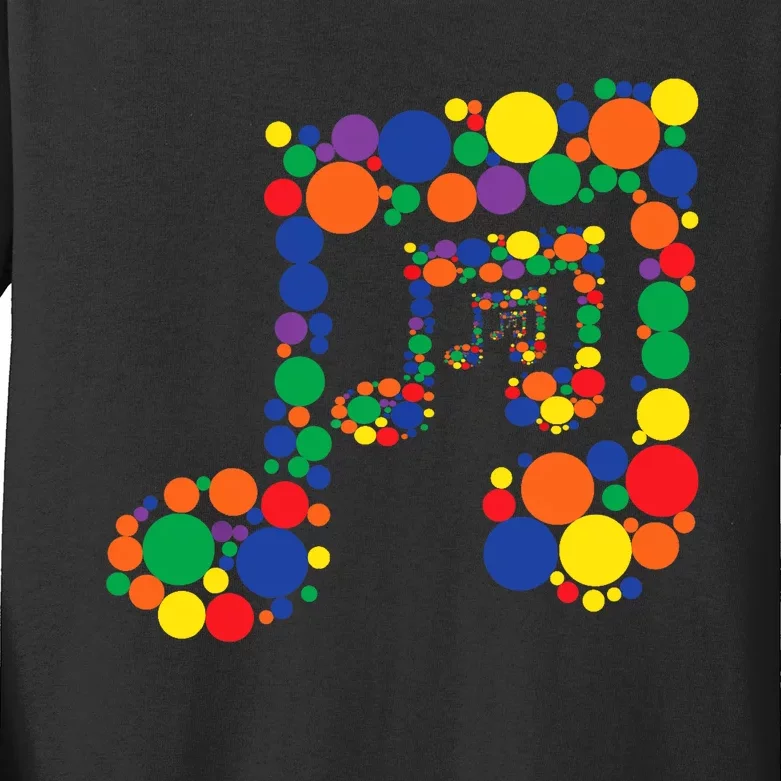 Colourful Music International Dot Day Kids Long Sleeve Shirt