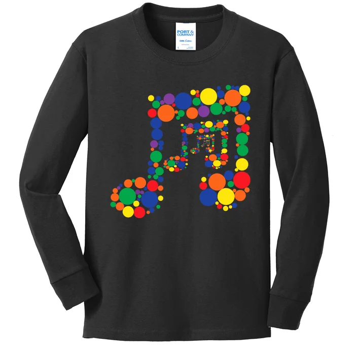 Colourful Music International Dot Day Kids Long Sleeve Shirt