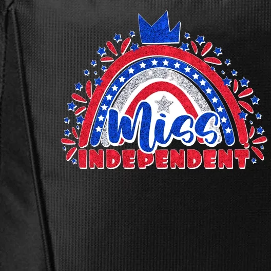 Cute Miss Independent 4th Of July City Backpack