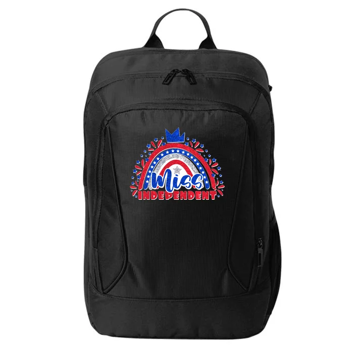 Cute Miss Independent 4th Of July City Backpack