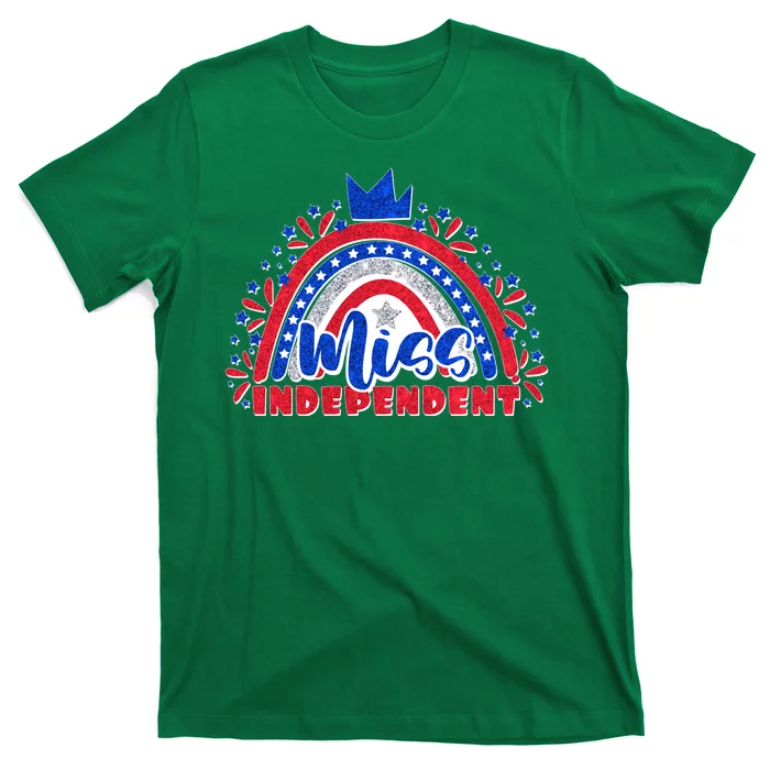 Cute Miss Independent 4th Of July T-Shirt