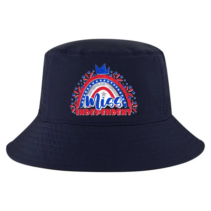 Cute Miss Independent 4th Of July Cool Comfort Performance Bucket Hat