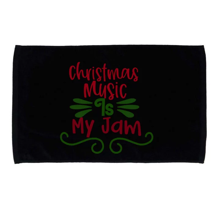 Christmas Music Is My Jam Unisex Funny Gift Microfiber Hand Towel