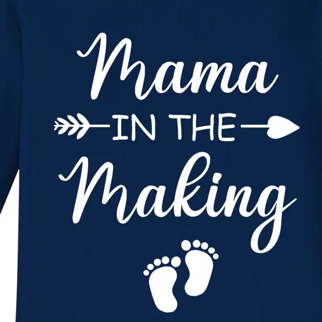 Cute Mama In The Making Pregnancy Announcet Great Gift Baby Long Sleeve Bodysuit