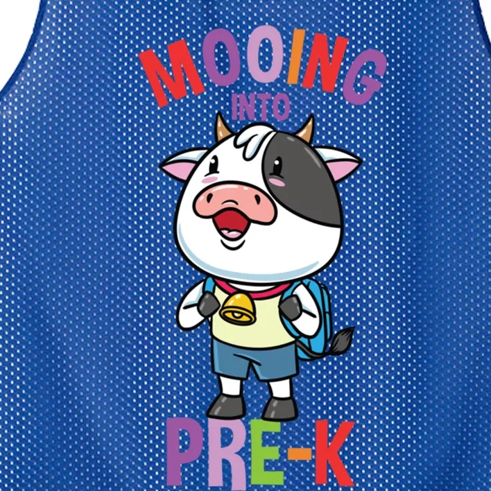 Cow Mooing Into Prek Great Gift Mesh Reversible Basketball Jersey Tank