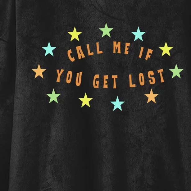 Call Me If You Get Lost Star Hooded Wearable Blanket