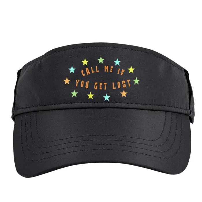 Call Me If You Get Lost Star Adult Drive Performance Visor