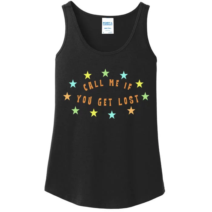 Call Me If You Get Lost Star Ladies Essential Tank