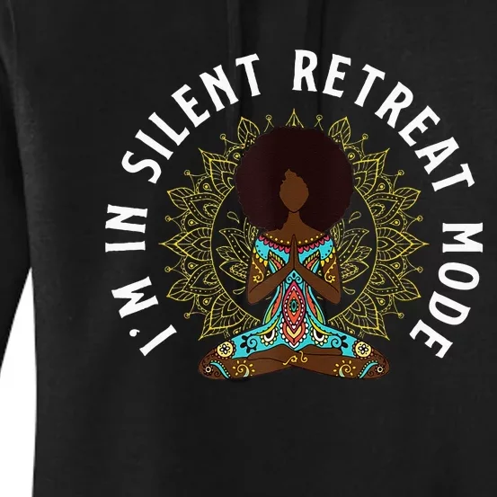 Cute Meditation Im In Silent Retreat Mode Boy Women's Pullover Hoodie