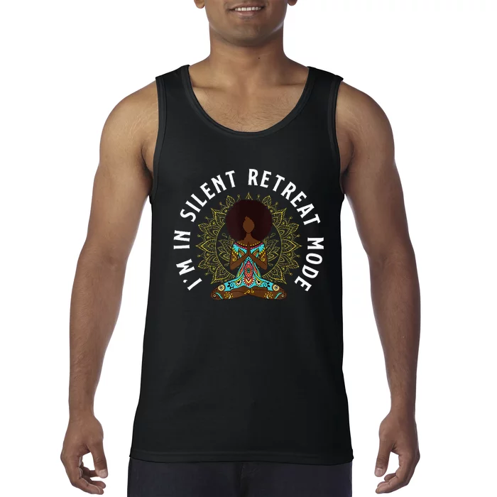 Cute Meditation Im In Silent Retreat Mode Boy Tank Top