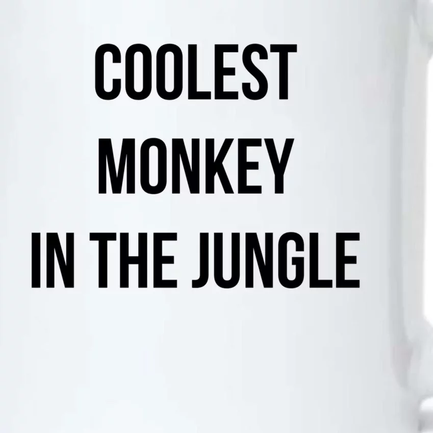 Coolest Monkey In The Jungle Funny Meme Hooded Funny Gift Black Color Changing Mug