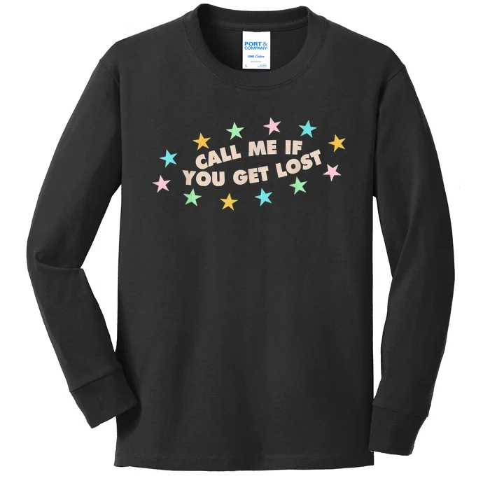 Call Me If You Get Lost Trendy Costume Kids Long Sleeve Shirt