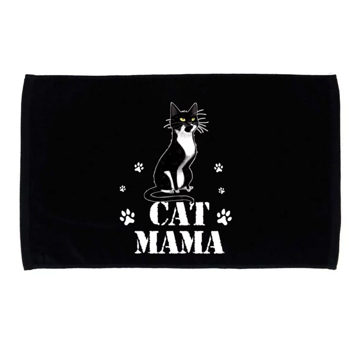 Cats Mama I Love Cats Funny Gift Microfiber Hand Towel