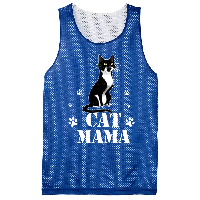 Cats Mama I Love Cats Funny Gift Mesh Reversible Basketball Jersey Tank