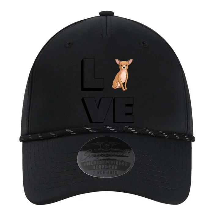 Chihuahua Mama I Love My Chihuahua Love Gift Performance The Dyno Cap