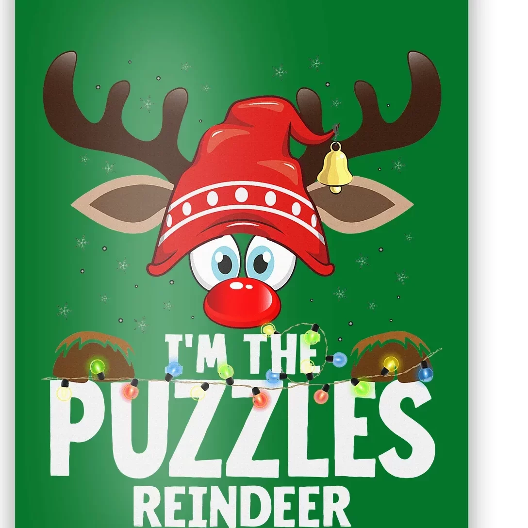 Christmas Matching IM The Puzzles Reindeer Poster