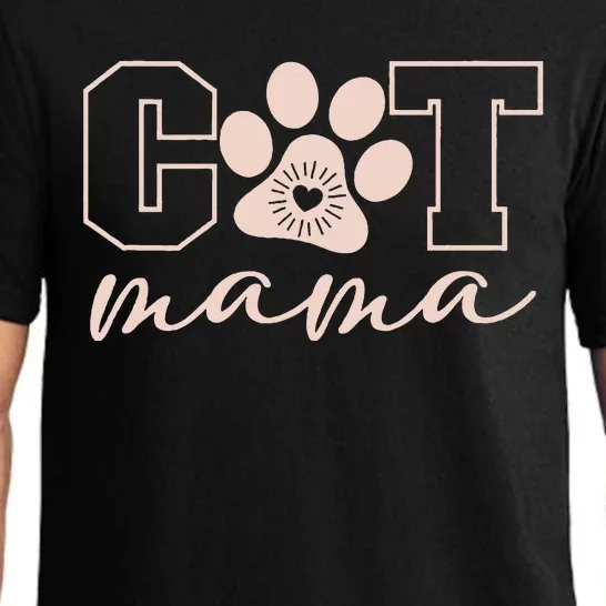 Cat Mama I Love My Cat Cat Mom Great Gift Classic Pajama Set