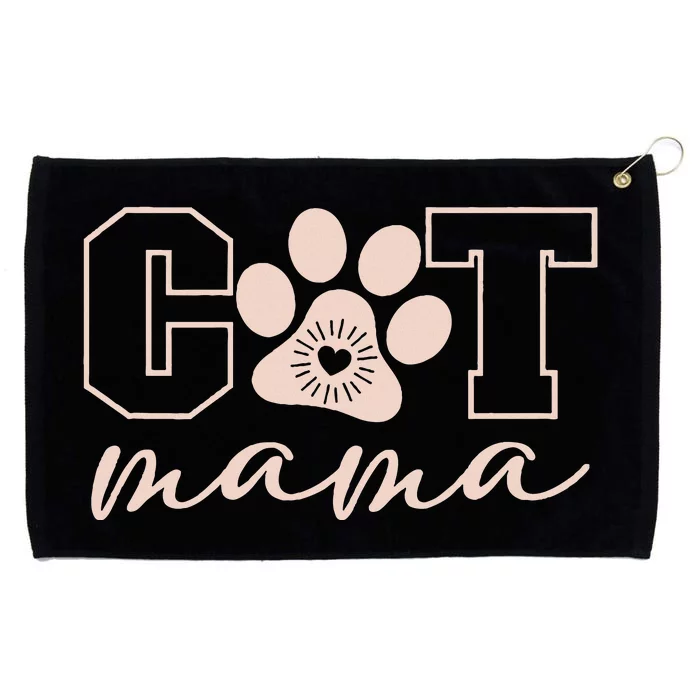 Cat Mama I Love My Cat Cat Mom Great Gift Classic Grommeted Golf Towel