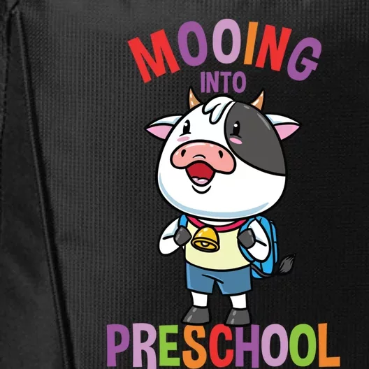 Cow Mooing Into Preschool Cute Gift City Backpack