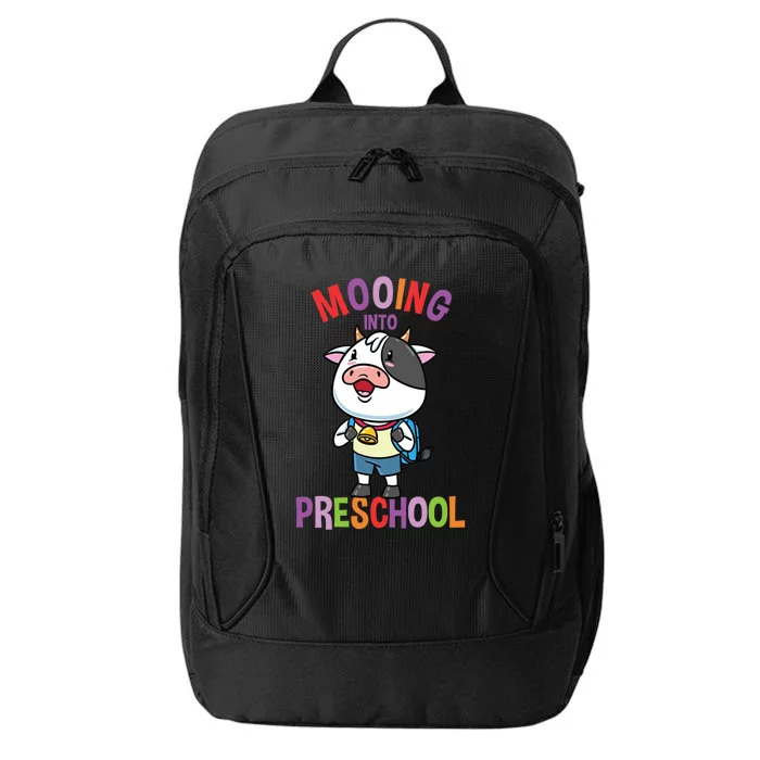 Cow Mooing Into Preschool Cute Gift City Backpack