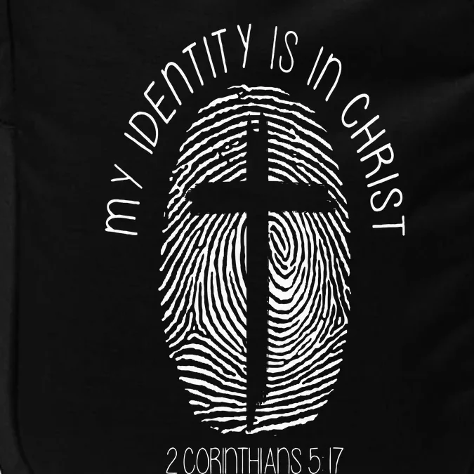 Christian My Identity Is In Jesus Christ Bible Verse Faith Impact Tech Backpack