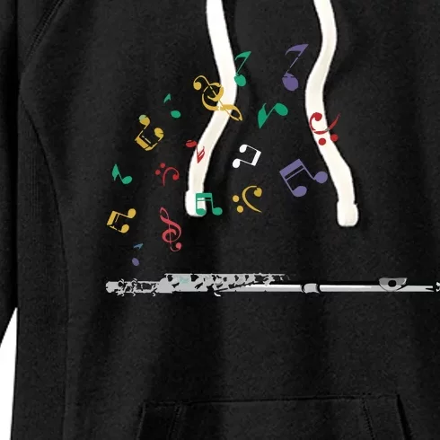 Classical Musical Instrument Flutist Gift Flute Women's Fleece Hoodie