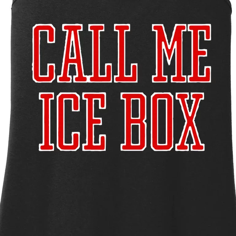 Call Me Ice Box Funny Ladies Essential Tank