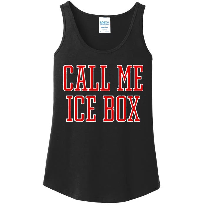 Call Me Ice Box Funny Ladies Essential Tank