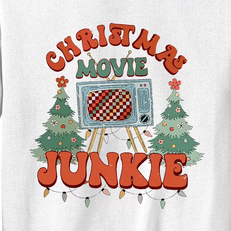 Christmas Movie Junkie Retro Christmas Tree Chrismas Sweatshirt