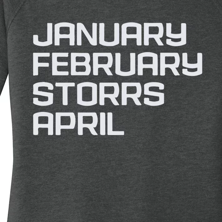 Ct Months January February Storrs April Women's Perfect Tri Tunic Long Sleeve Shirt