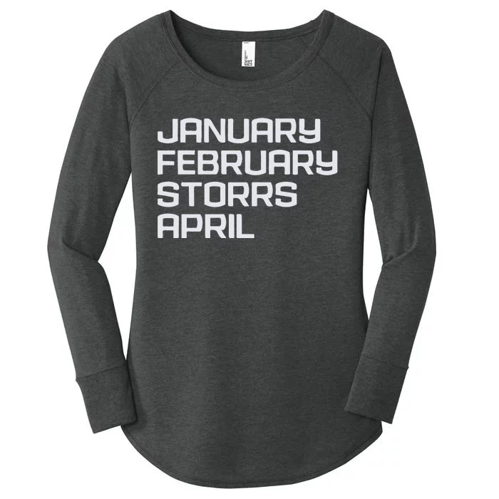 Ct Months January February Storrs April Women's Perfect Tri Tunic Long Sleeve Shirt