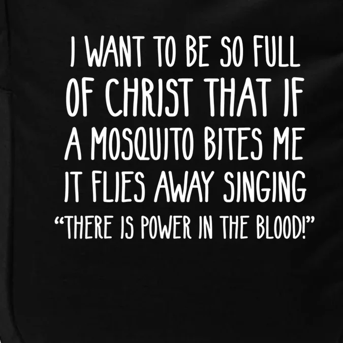 Christian Mosquito Joke Funny Deluxe Meaningful Gift Meaningful Gift Impact Tech Backpack