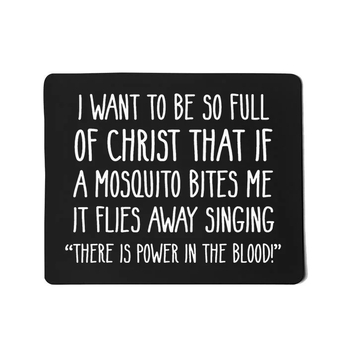 Christian Mosquito Joke Funny Deluxe Mousepad