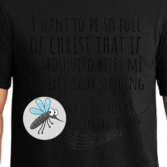 Christian Mosquito Joke Funny Bible & Jesus Pajama Set