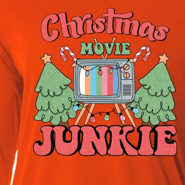 Christmas Movie Junkie Cooling Performance Long Sleeve Crew