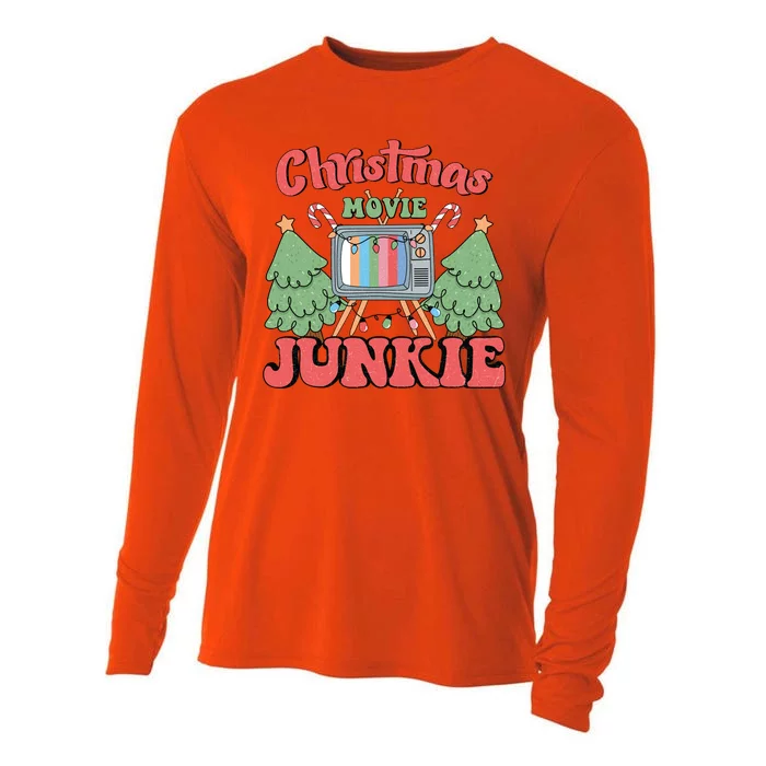 Christmas Movie Junkie Cooling Performance Long Sleeve Crew