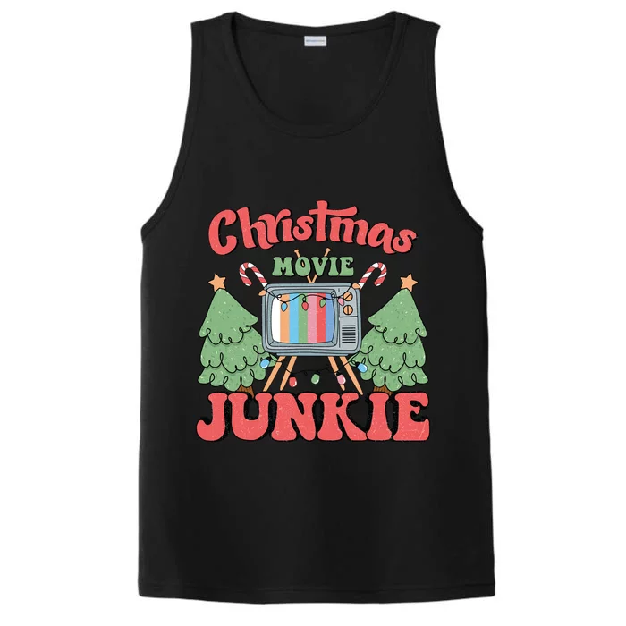 Christmas Movie Junkie Performance Tank