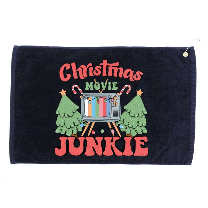 Christmas Movie Junkie Grommeted Golf Towel