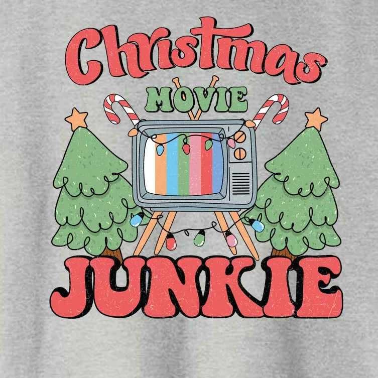 Christmas Movie Junkie Women's Crop Top Tee