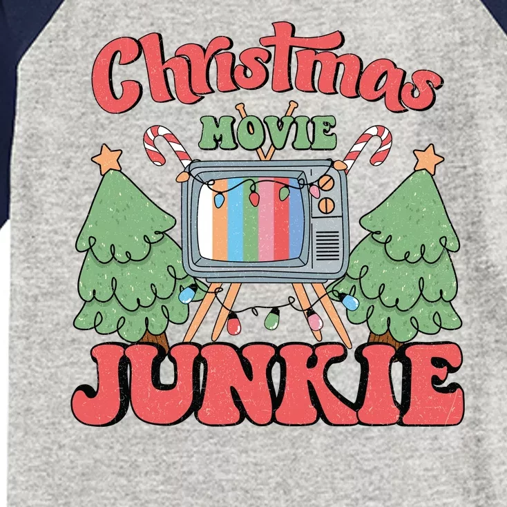 Christmas Movie Junkie Kids Colorblock Raglan Jersey