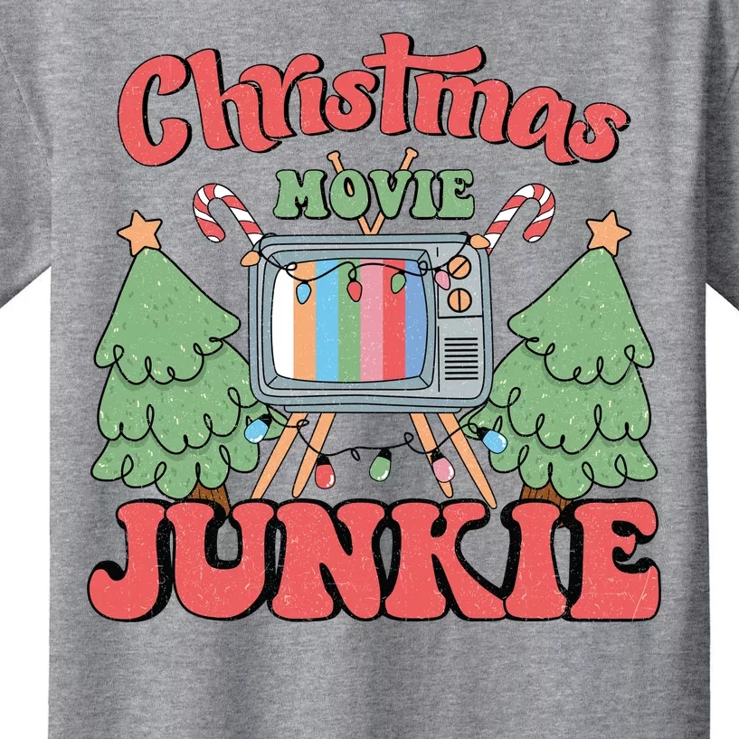 Christmas Movie Junkie Kids T-Shirt