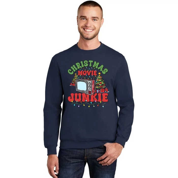 Christmas Movie Junkie Xmas Holiday Season Tall Sweatshirt