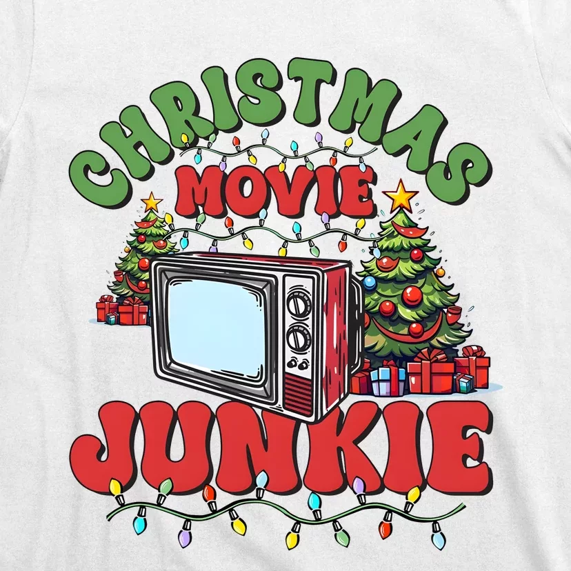 Christmas Movie Junkie Xmas Holiday Season T-Shirt