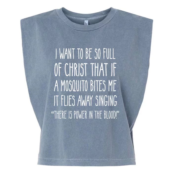 Christian Mosquito Joke Funny Deluxe Garment-Dyed Women's Muscle Tee