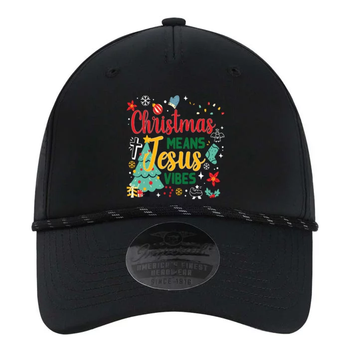 Christmas Means Jesus Vibes Xmas Women Christian Nativity Performance The Dyno Cap